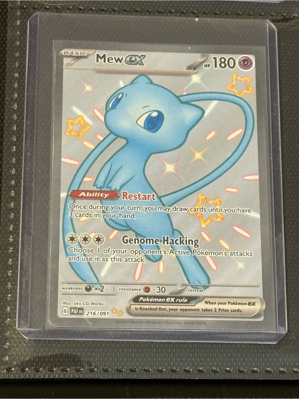 Shiny Mew ex Holo—Paldean fates